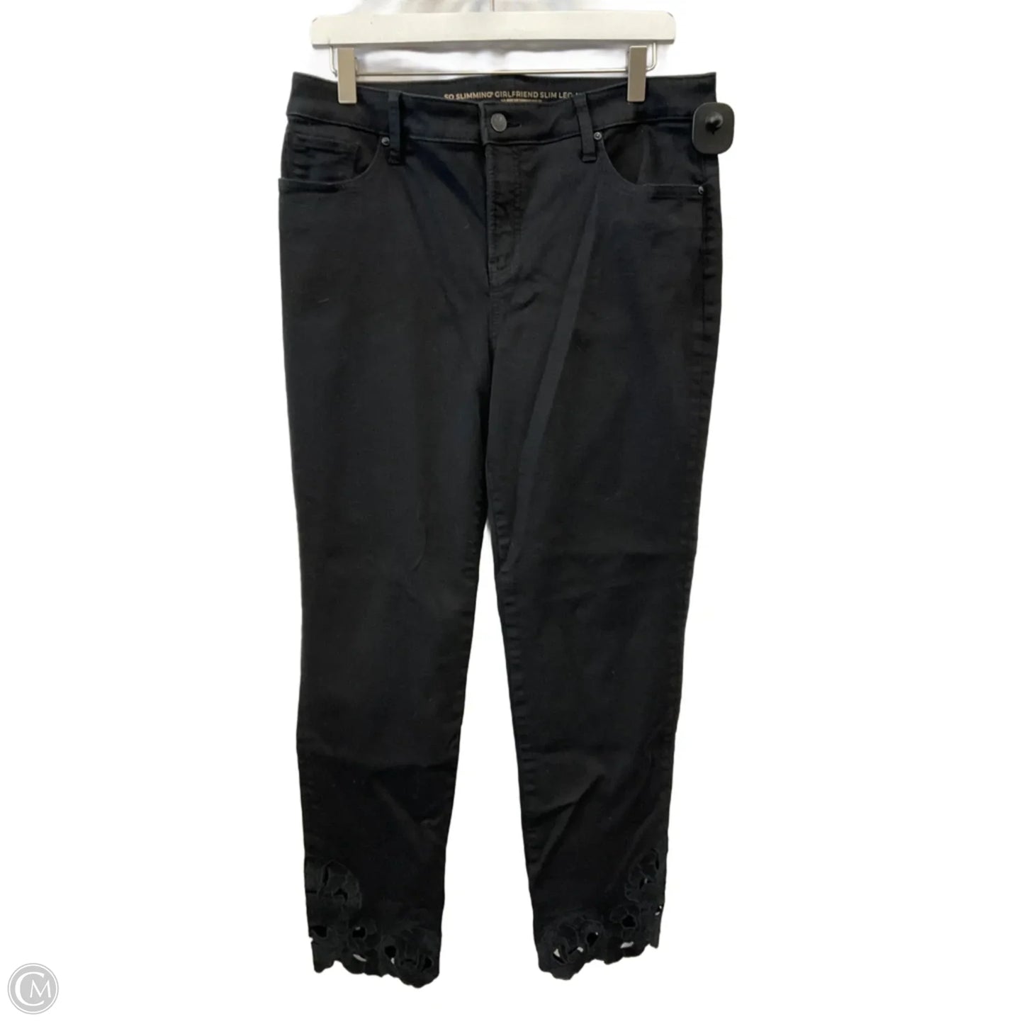 Jeans Straight By Chicos In Black, Size: 12