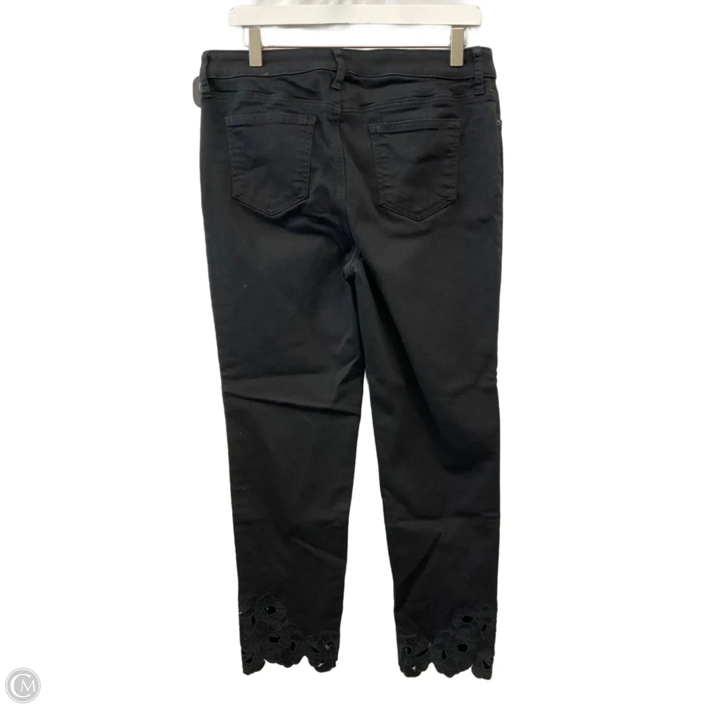 Jeans Straight By Chicos In Black, Size: 12