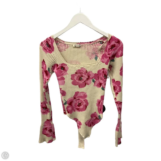 Bodysuit By Free People In Floral Print, Size: M
