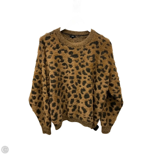 Sweater By Lucca Couture In Animal Print, Size: M