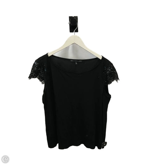Top Short Sleeve By White House Black Market In Black, Size: Xl