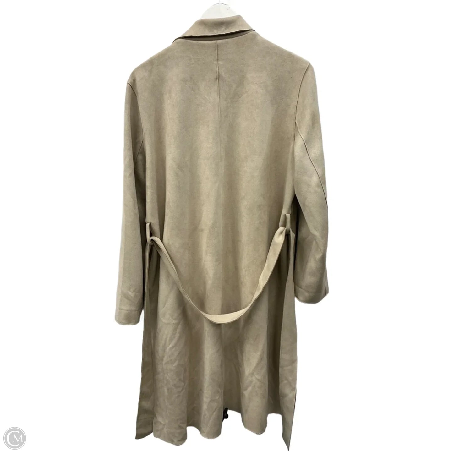 Coat Faux Fur & Sherpa By Magaschoni In Tan, Size: L