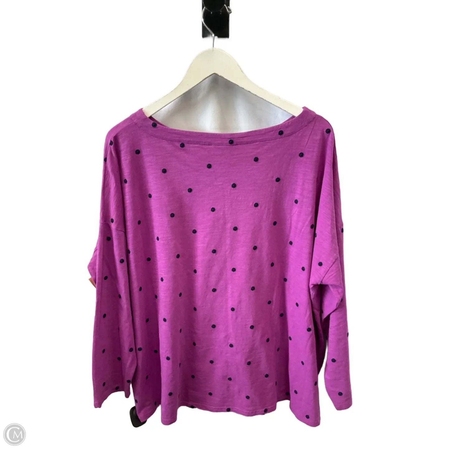 Top 3/4 Sleeve By J. Jill In Polkadot Pattern, Size: Xl