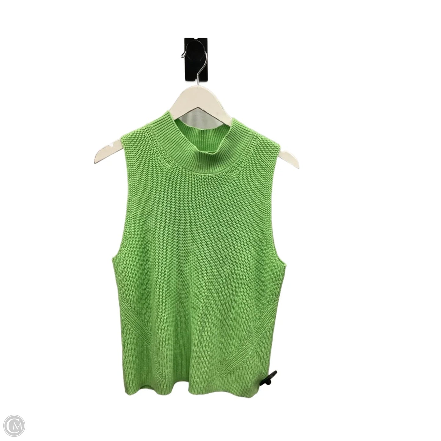 Vest Sweater By Loft In Green, Size: L