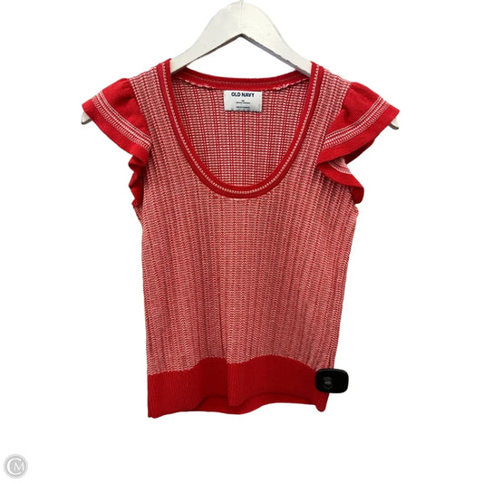 Top Sleeveless By Old Navy In Red, Size: Xs