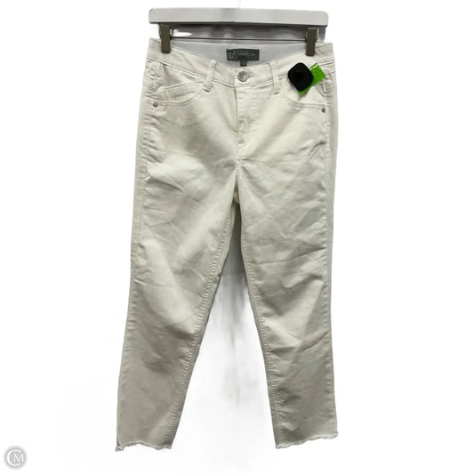 Jeans Skinny By Wit & Wisdom In White, Size: 4