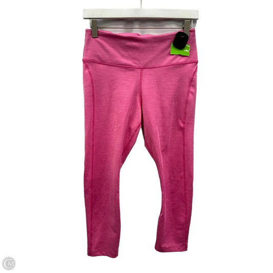 Athletic Capris By Nike In Pink, Size: M