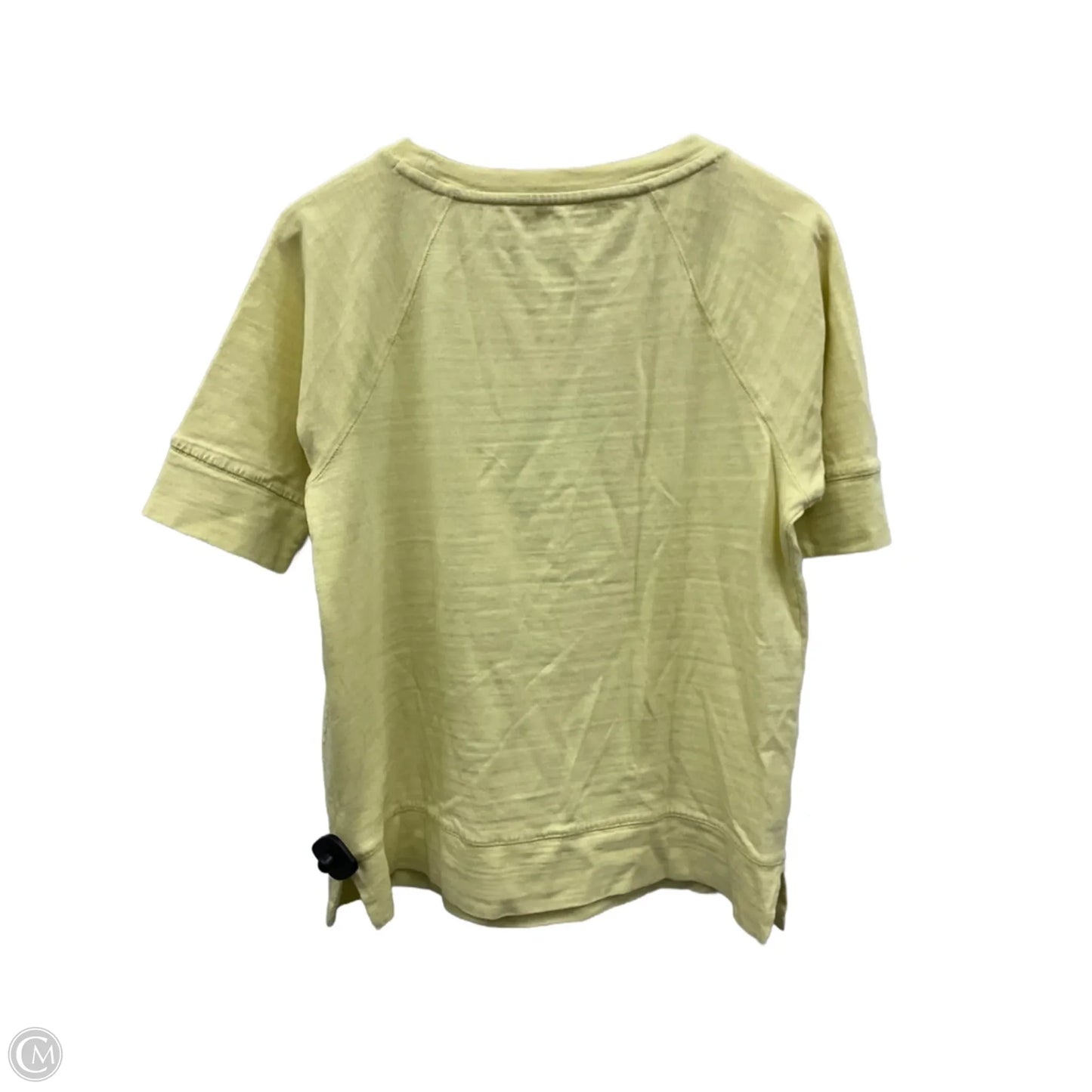 Top Short Sleeve By Loft In Yellow, Size: M
