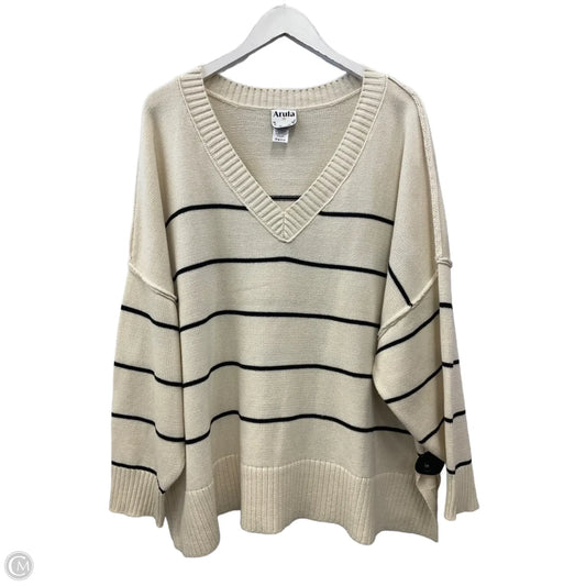 Sweater By Arula In Cream, Size: 2x