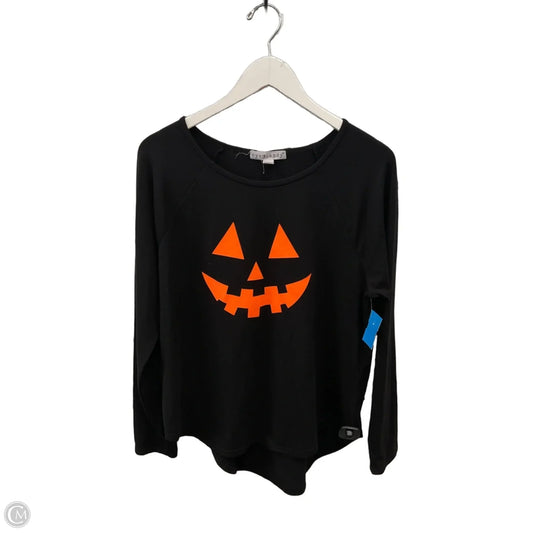 Top Long Sleeve By Eye Candy In Black & Orange, Size: Xl