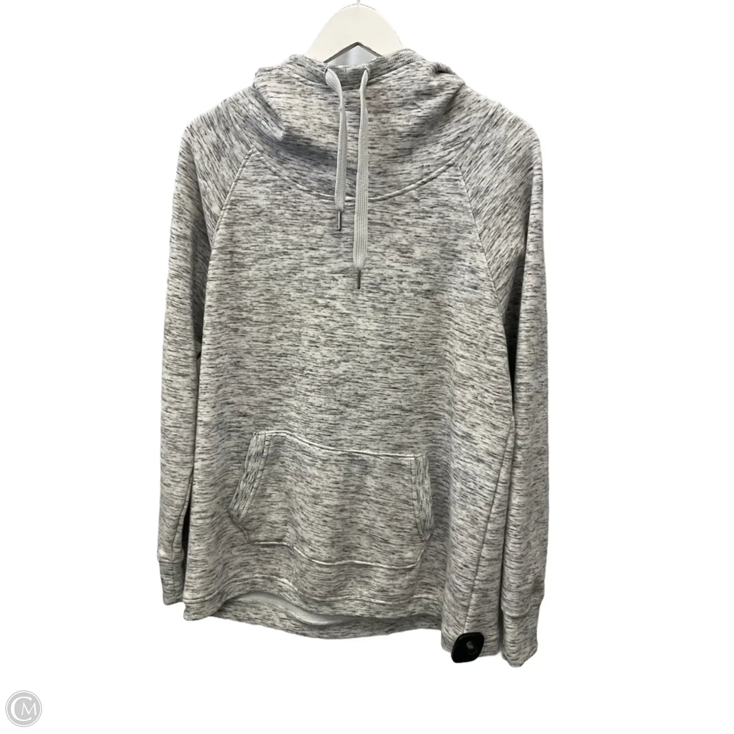 Athletic Sweatshirt Hoodie By 90 Degrees By Reflex In Grey, Size: Xl