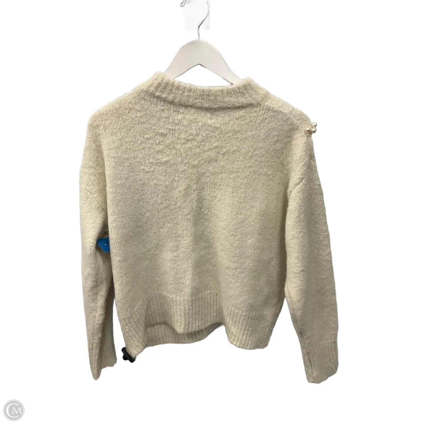 Sweater By Clothes Mentor In Cream, Size: M