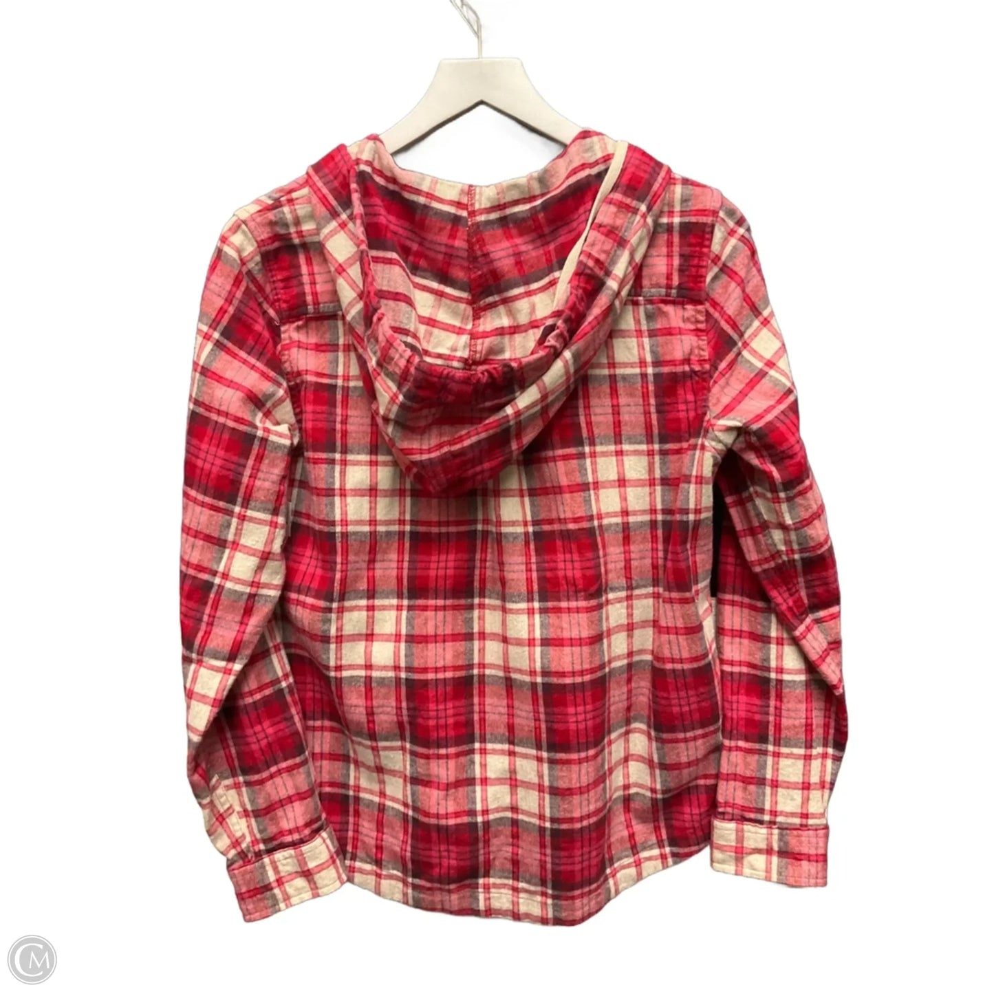 Athletic Jacket By L.l. Bean In Cream & Red, Size: S