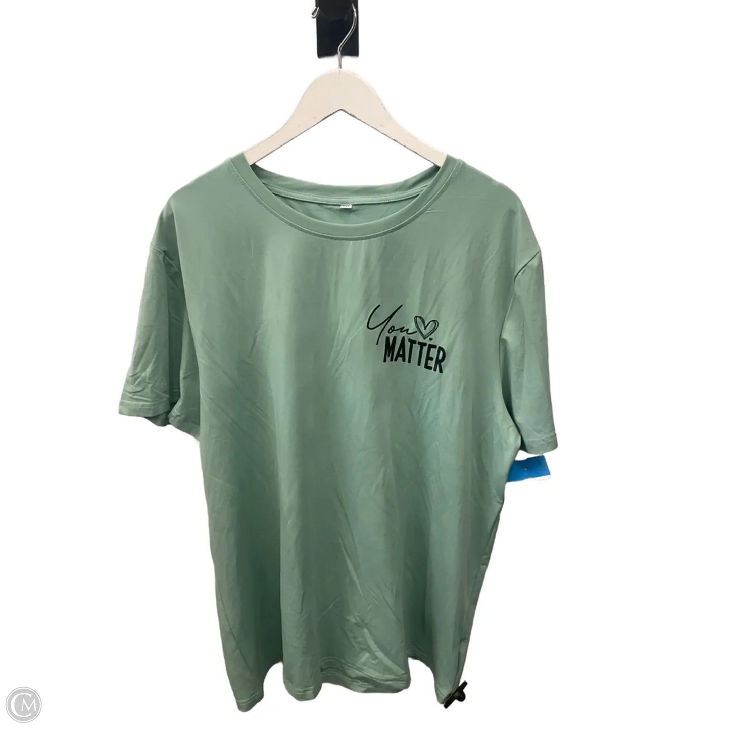 Top Short Sleeve By Clothes Mentor In Green, Size: Xxl