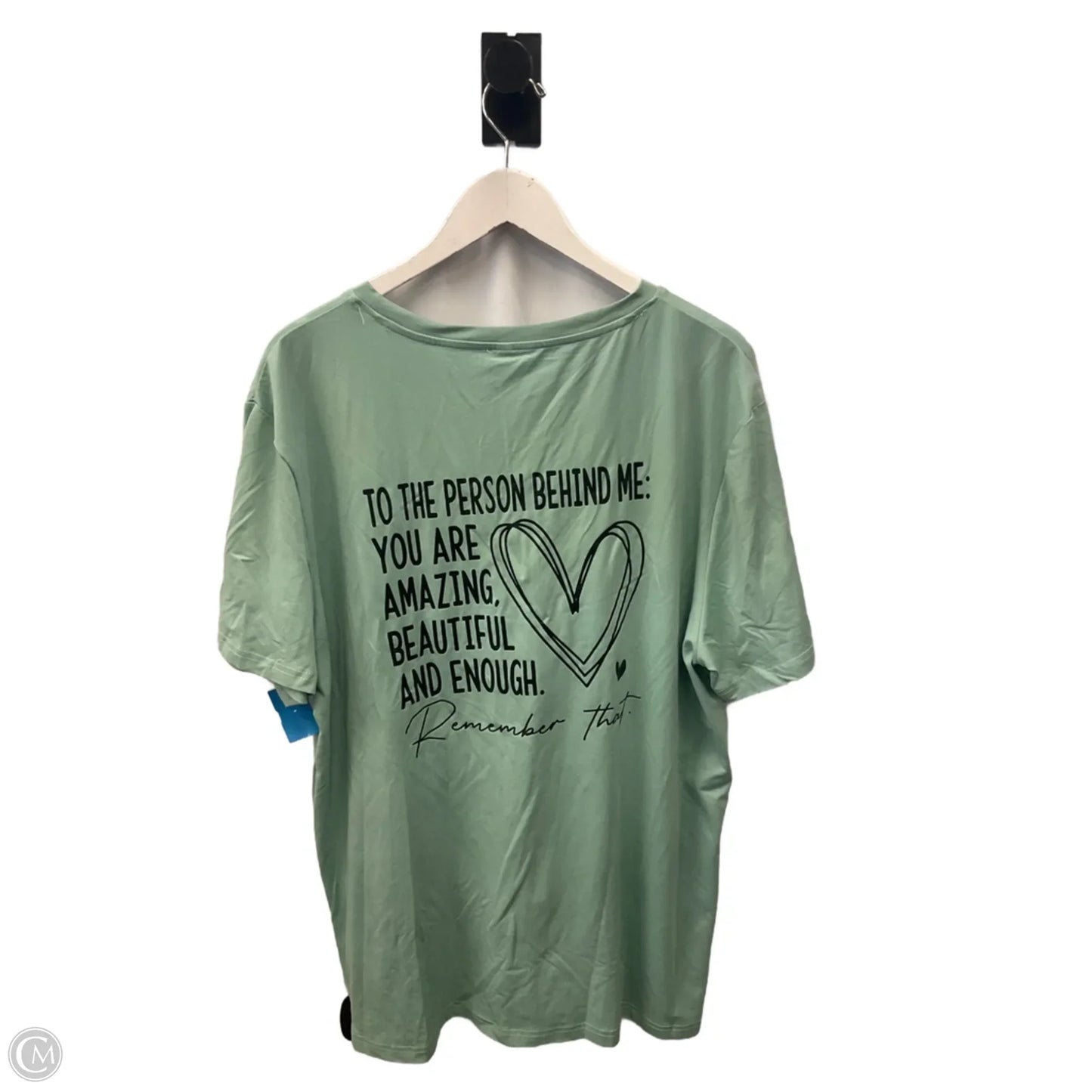 Top Short Sleeve By Clothes Mentor In Green, Size: Xxl