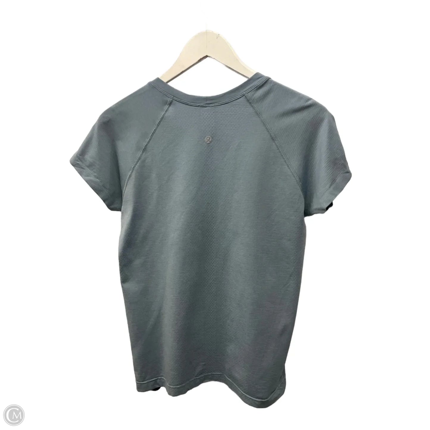 Athletic Top Short Sleeve By Lululemon In Blue, Size: M