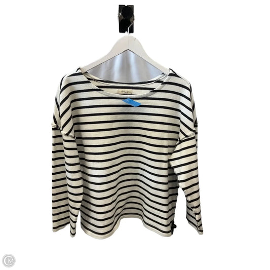 Top 3/4 Sleeve By Madewell In Striped Pattern, Size: Xl