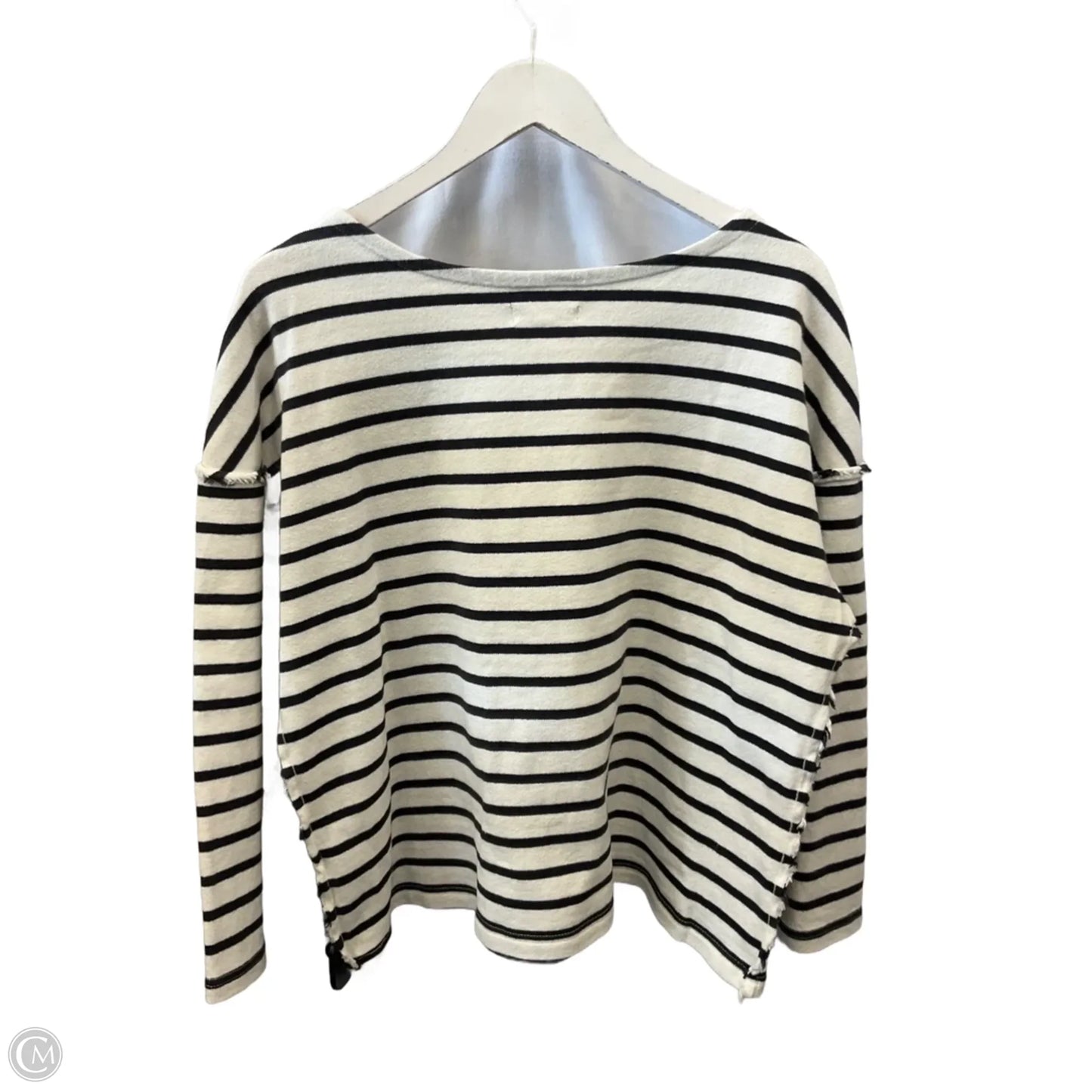 Top 3/4 Sleeve By Madewell In Striped Pattern, Size: Xl