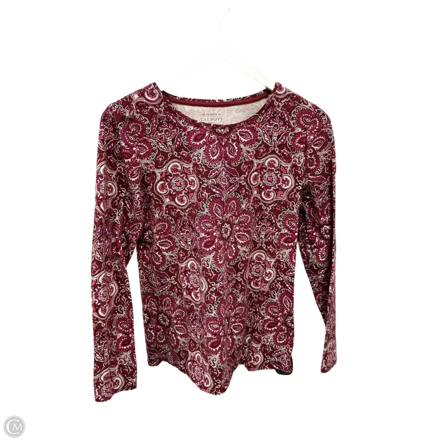 Top Long Sleeve By Talbots In Paisley Print, Size: Mp