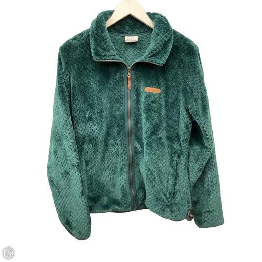 Jacket Fleece By Columbia In Aqua, Size: L