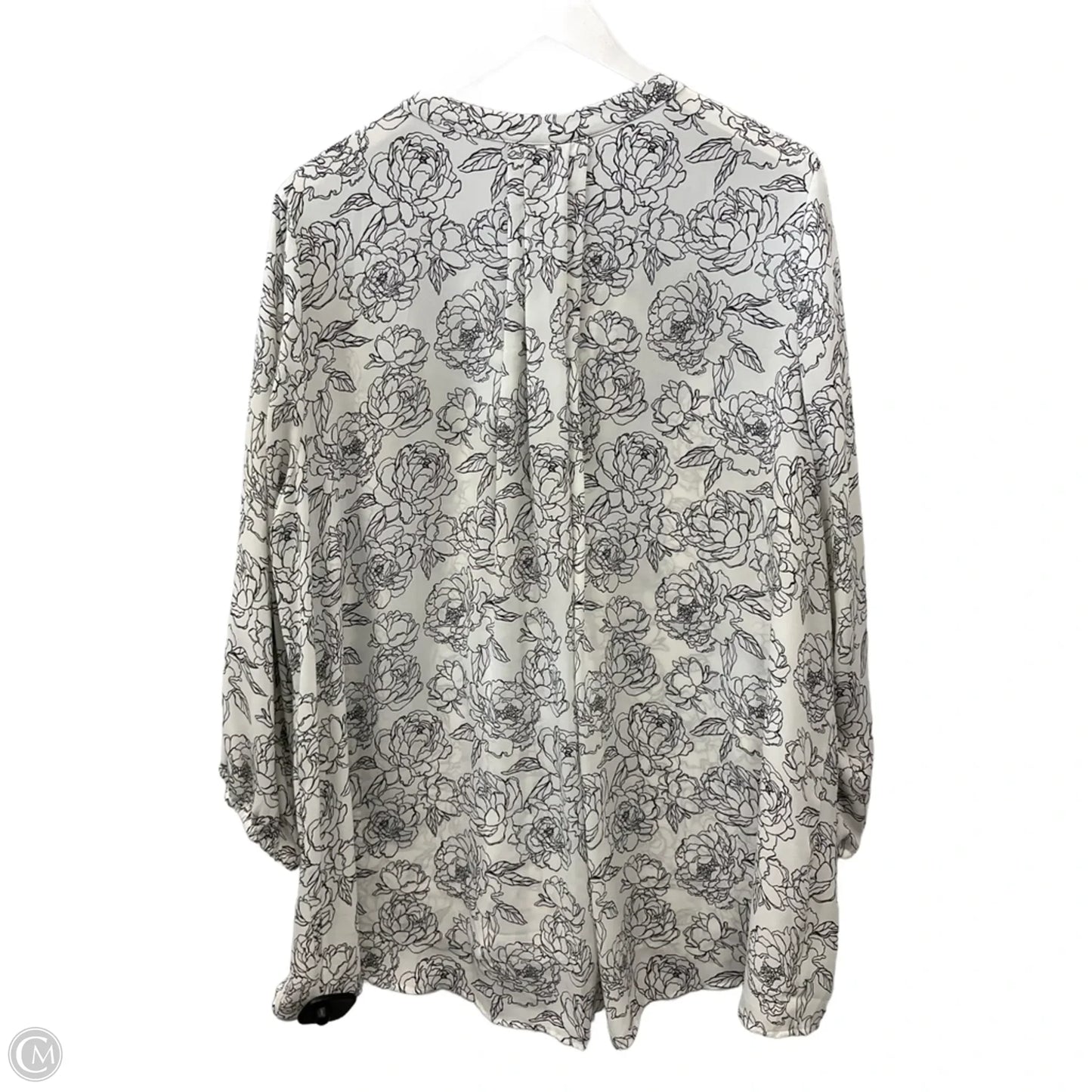 Top 3/4 Sleeve By 41 Hawthorn In Floral Print, Size: 2x