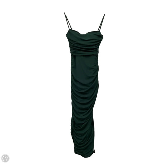 Dress Party Long By Express In Green, Size: Xs