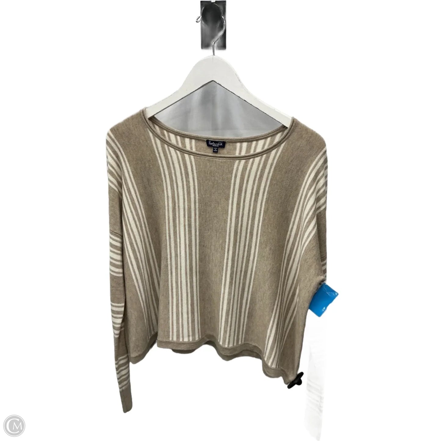 Top Long Sleeve By Splendid In Taupe, Size: M