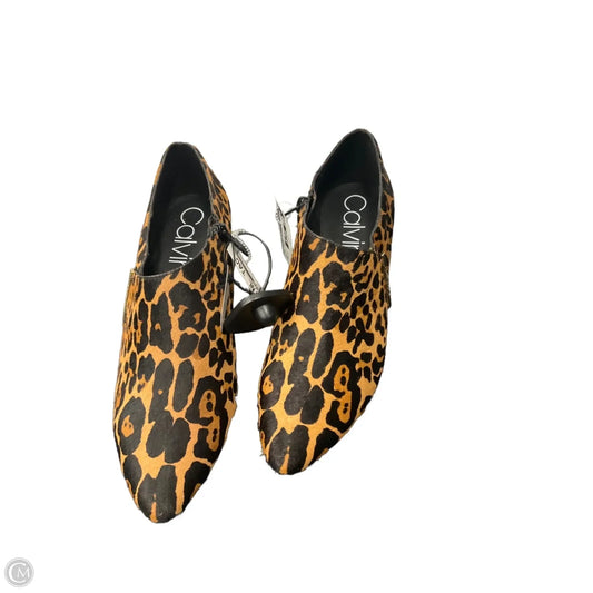 Shoes Heels Stiletto By Calvin Klein In Animal Print, Size: 8.5