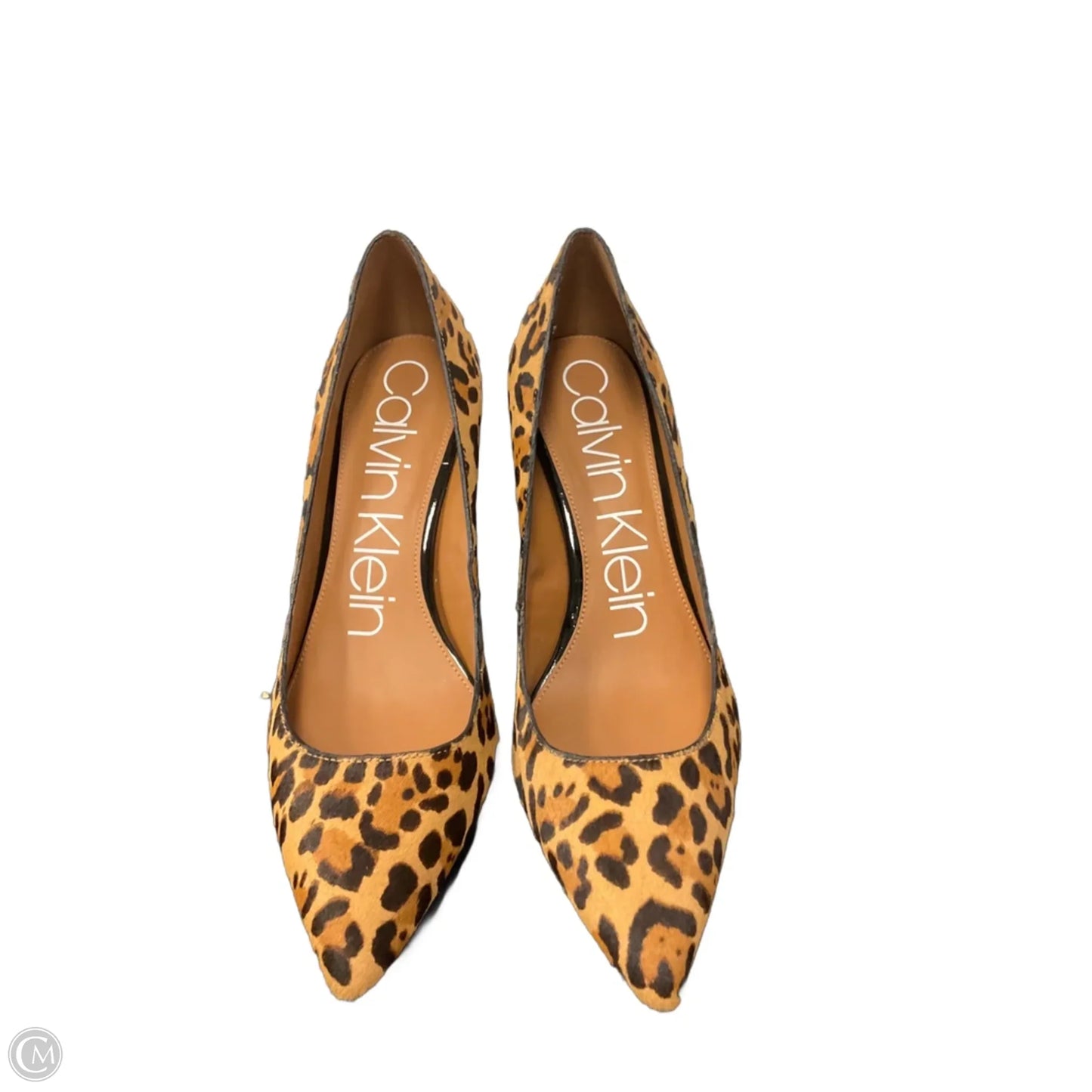 Shoes Heels Stiletto By Calvin Klein In Animal Print, Size: 8.5