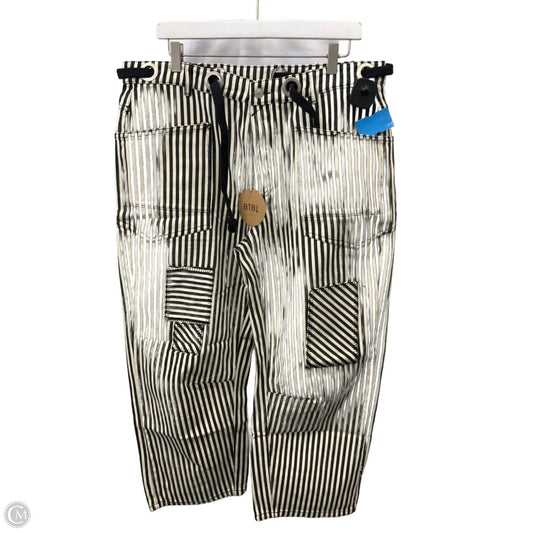 Jeans Cropped By Bibi In Striped Pattern, Size: 12