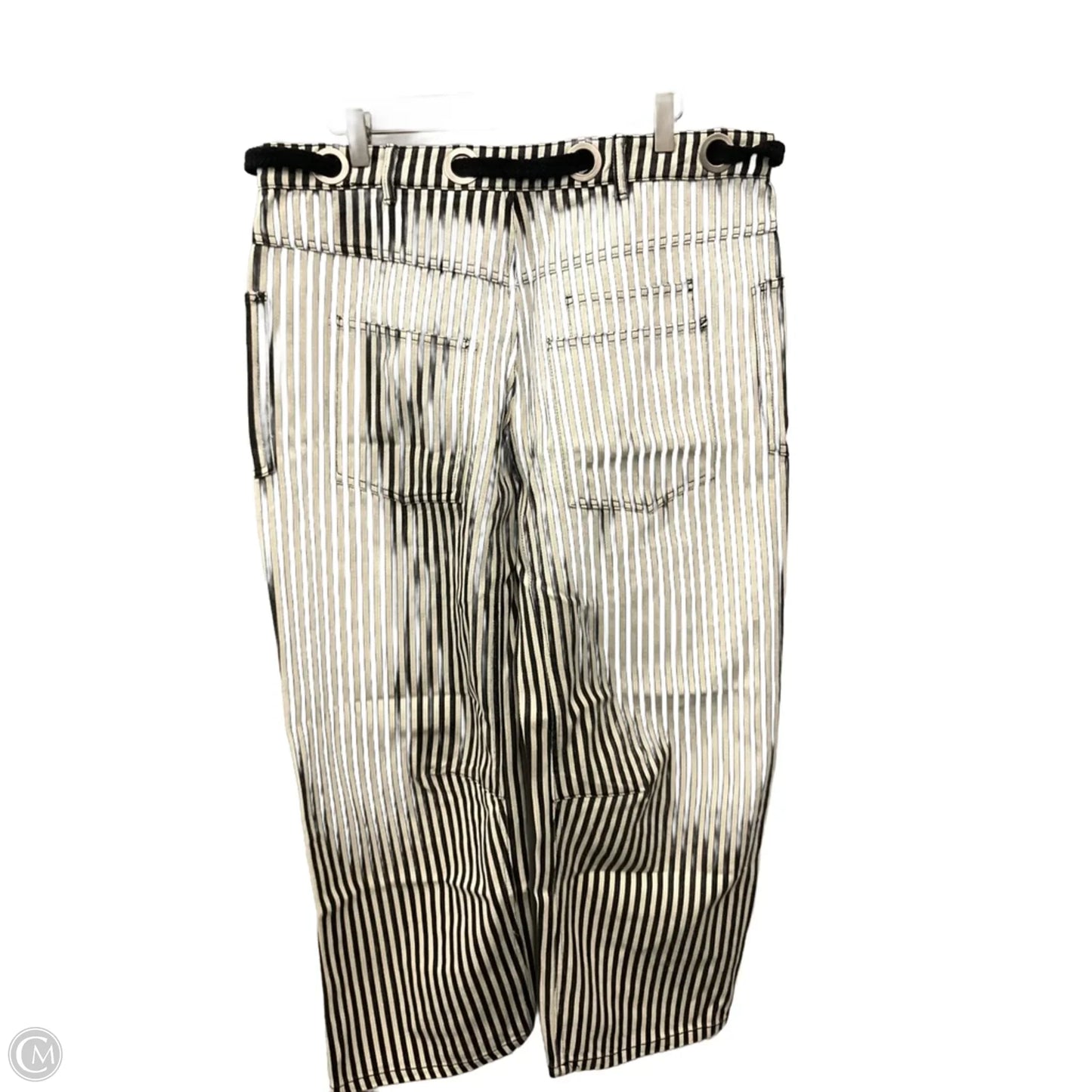 Jeans Cropped By Bibi In Striped Pattern, Size: 12