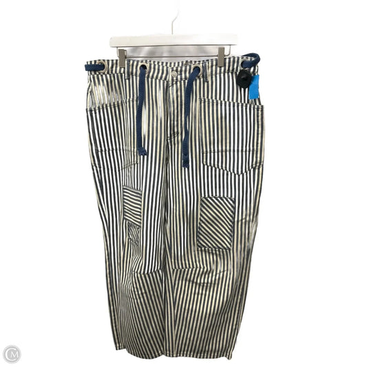 Jeans Cropped By Bibi In Striped Pattern, Size: 16