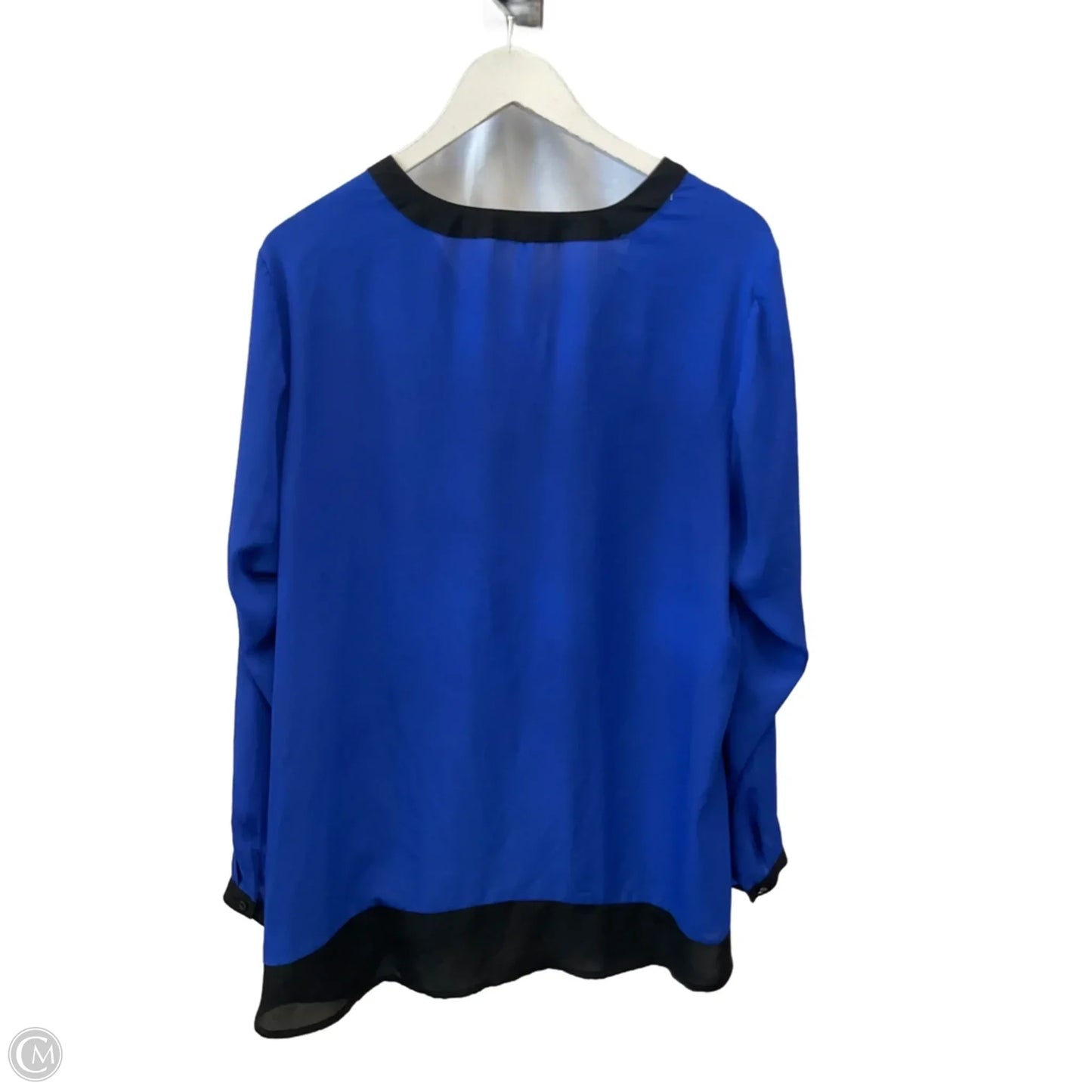 Top Long Sleeve By Ny Collection In Blue, Size: 2x