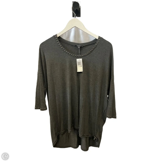 Top 3/4 Sleeve By Premise In Grey, Size: Xl