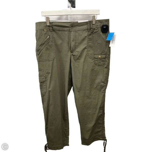 Pants Cropped By Westport In Green, Size: 14