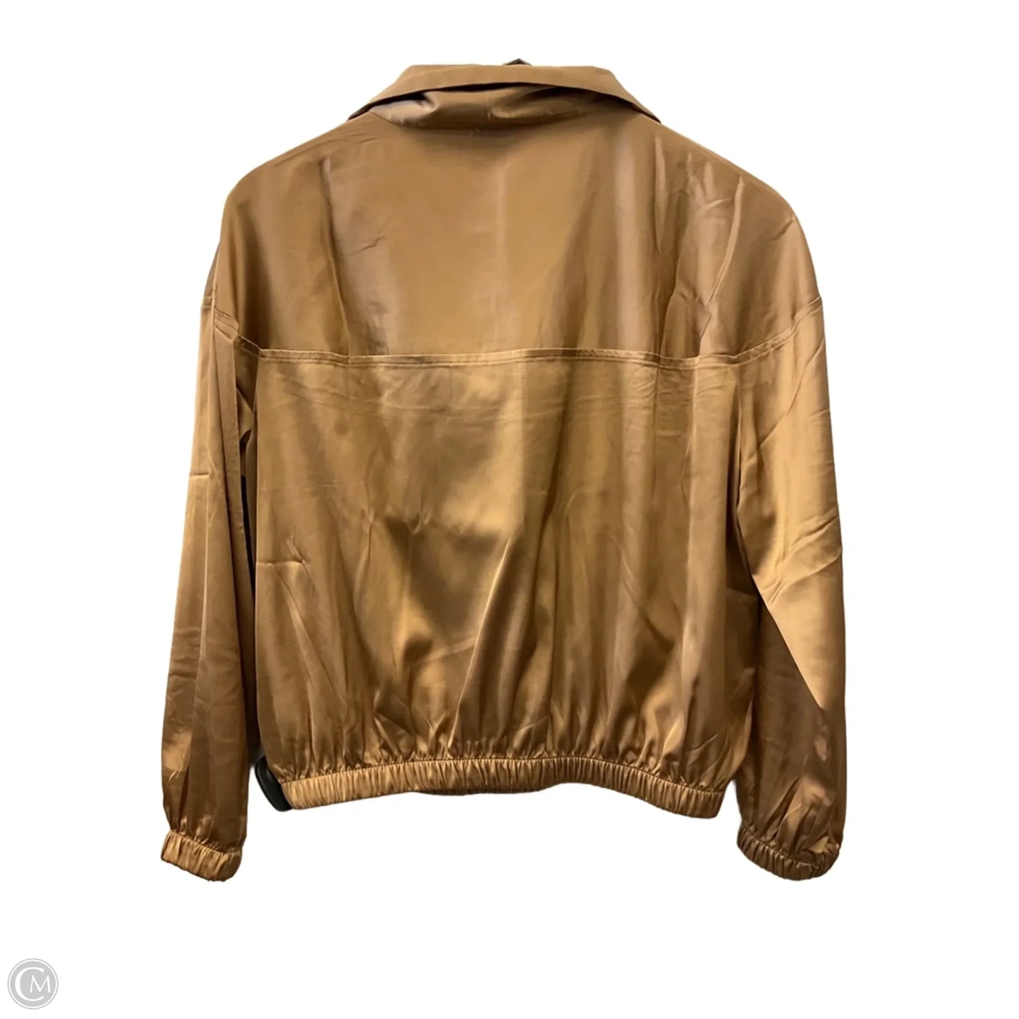 Top Long Sleeve By Express In Gold, Size: S