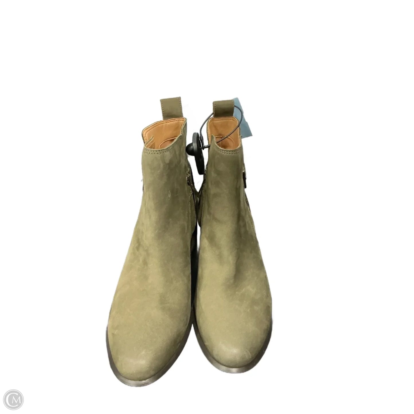 Boots Ankle Heels By Vionic In Green, Size: 8