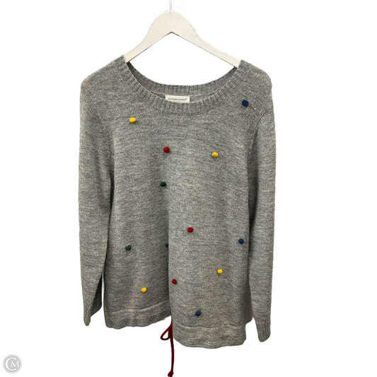 Sweater By Christopher And Banks In Grey, Size: L