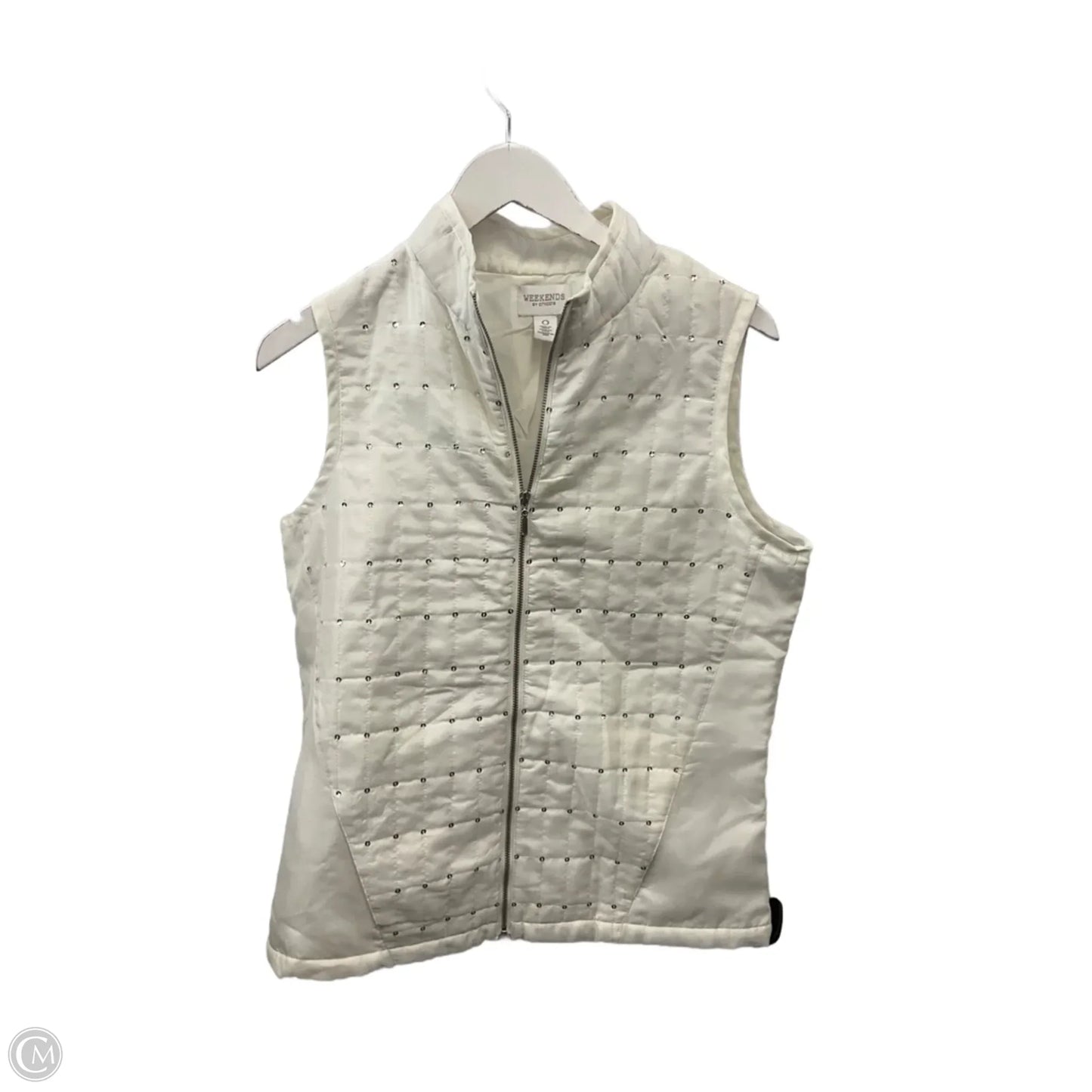 Vest Puffer & Quilted By Clothes Mentor In Cream, Size: S
