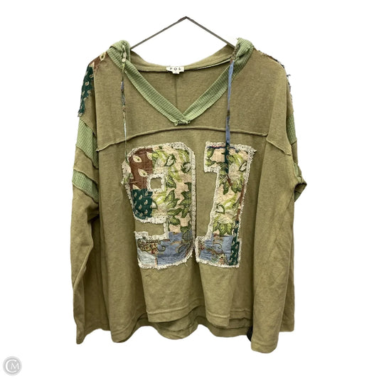 Top Long Sleeve By Pol In Multi-colored, Size: L