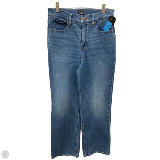 Jeans Wide Leg By J. Crew In Blue Denim, Size: 4