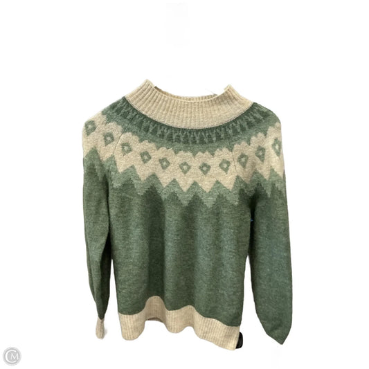 Sweater By Vero Moda In Cream & Green, Size: Xs