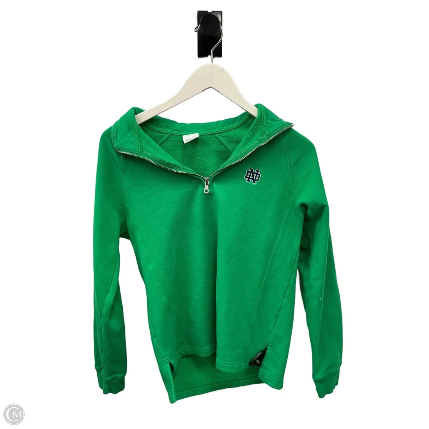 Athletic Sweatshirt Collar By Clothes Mentor In Green, Size: S