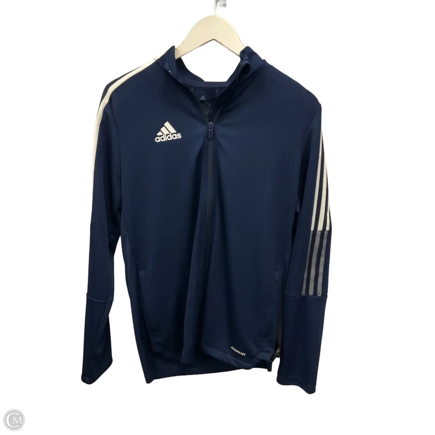 Athletic Jacket By Adidas In Blue, Size: Xl