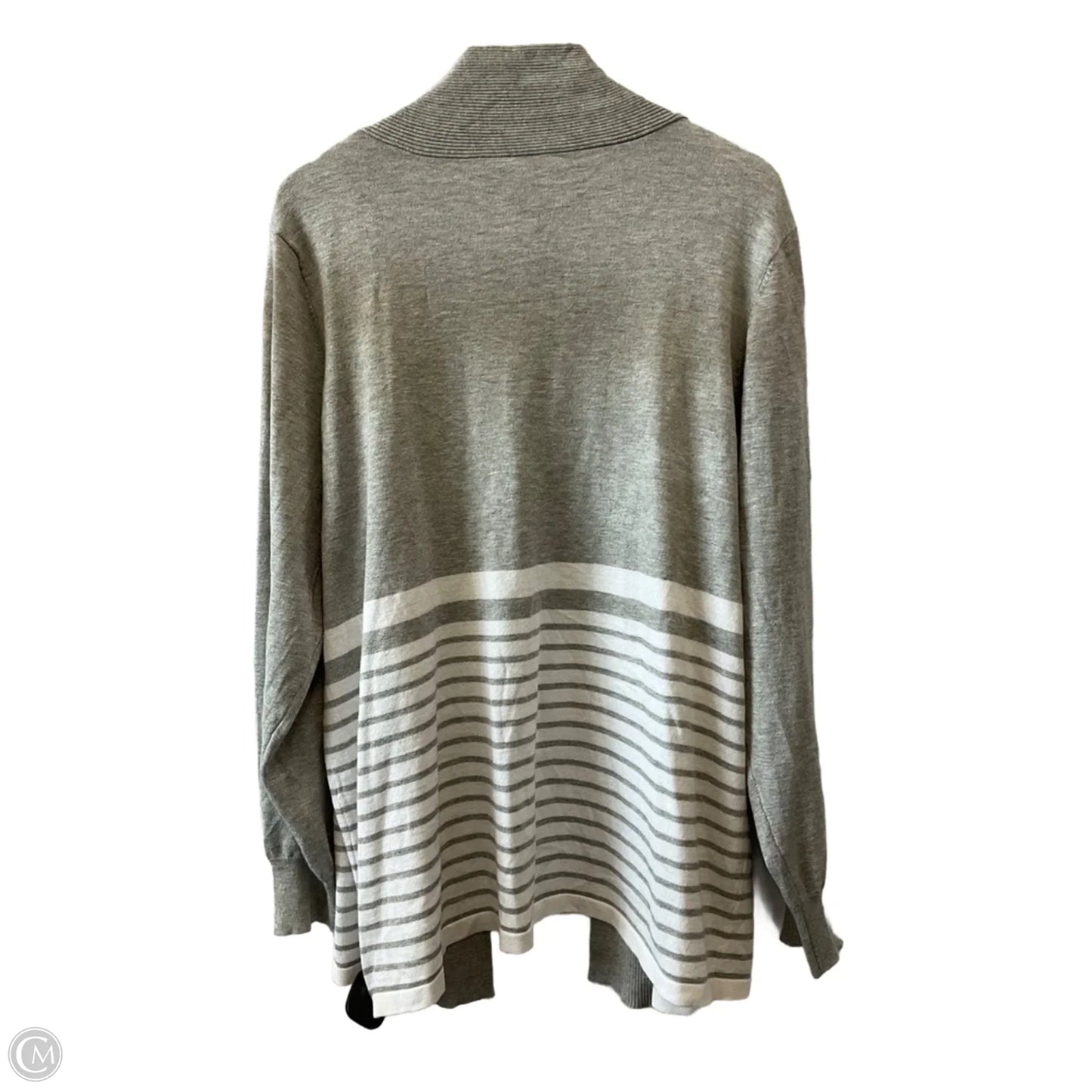 Cardigan By Clothes Mentor In Grey, Size: 3x