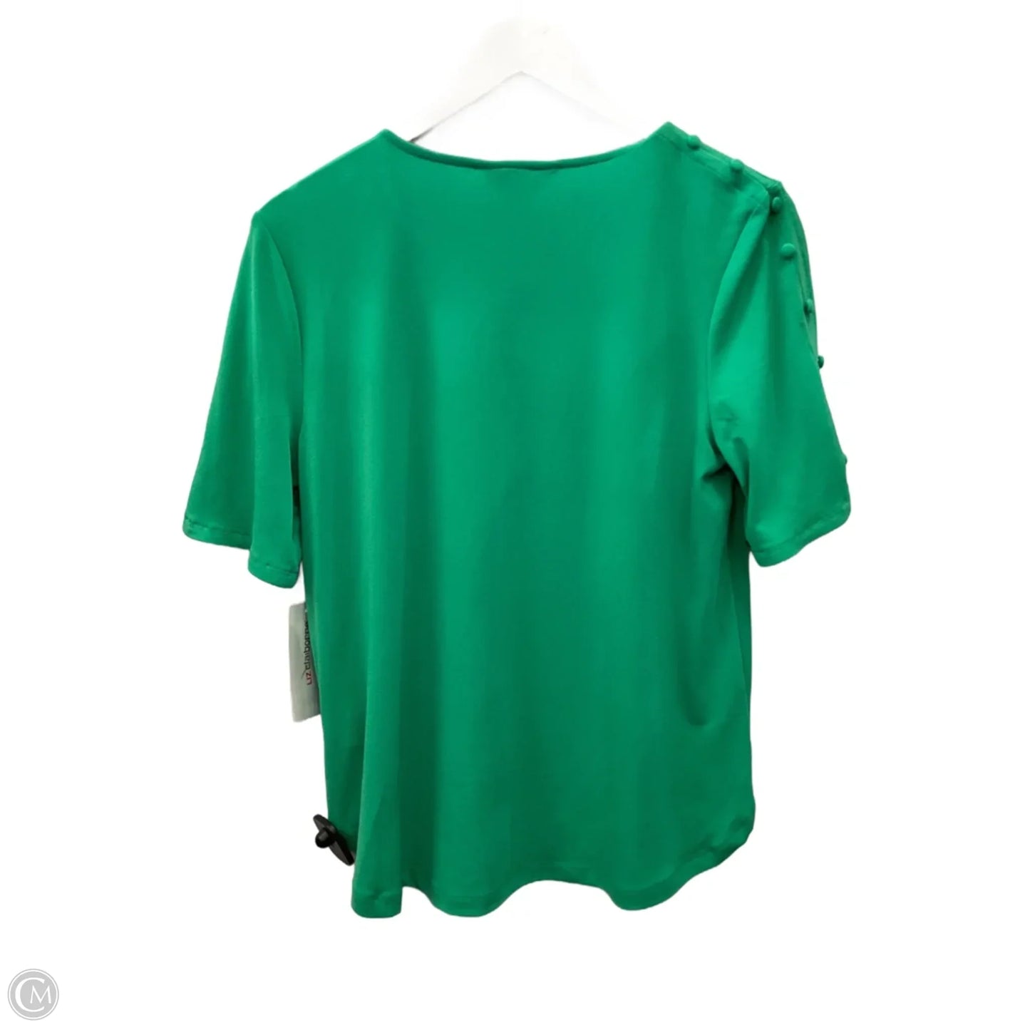 Top Short Sleeve By Liz Claiborne In Green, Size: M