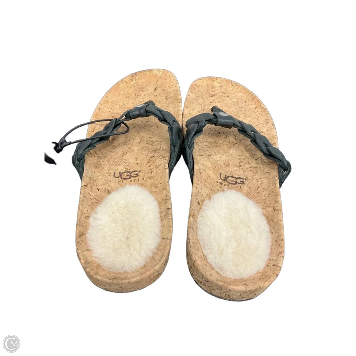Shoes Designer By Ugg In Black & Brown, Size: 7