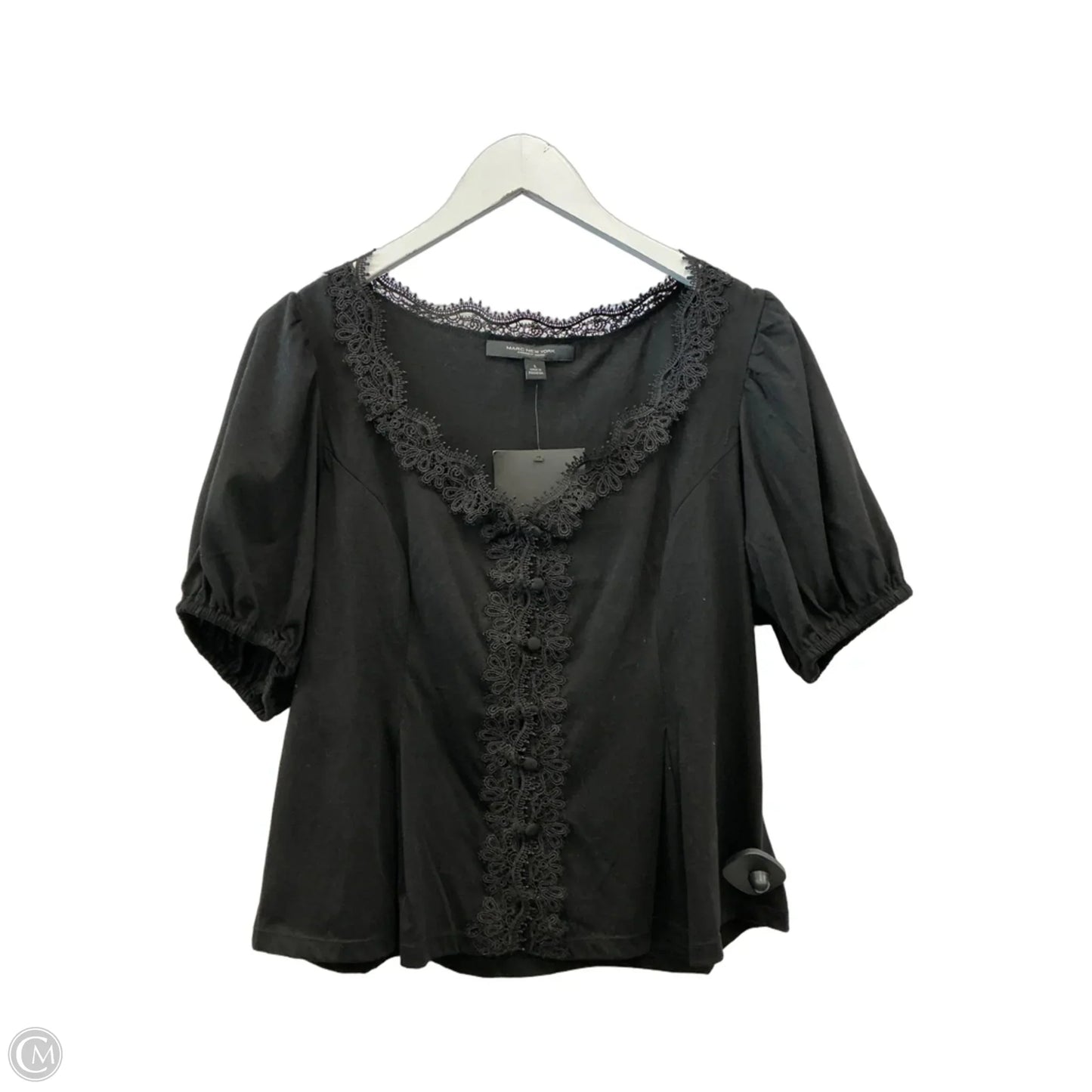 Top Short Sleeve By Marc New York In Black, Size: L
