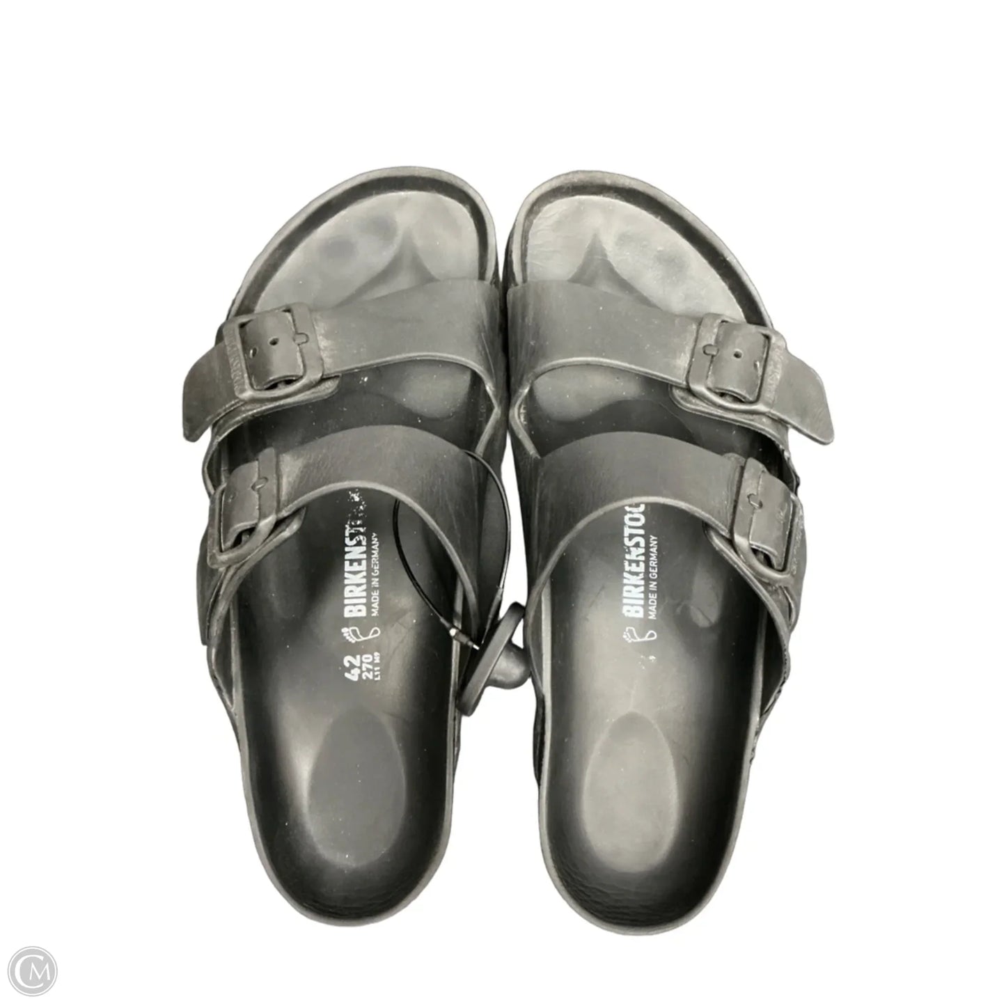 Sandals Flats By Birkenstock In Black, Size: 11