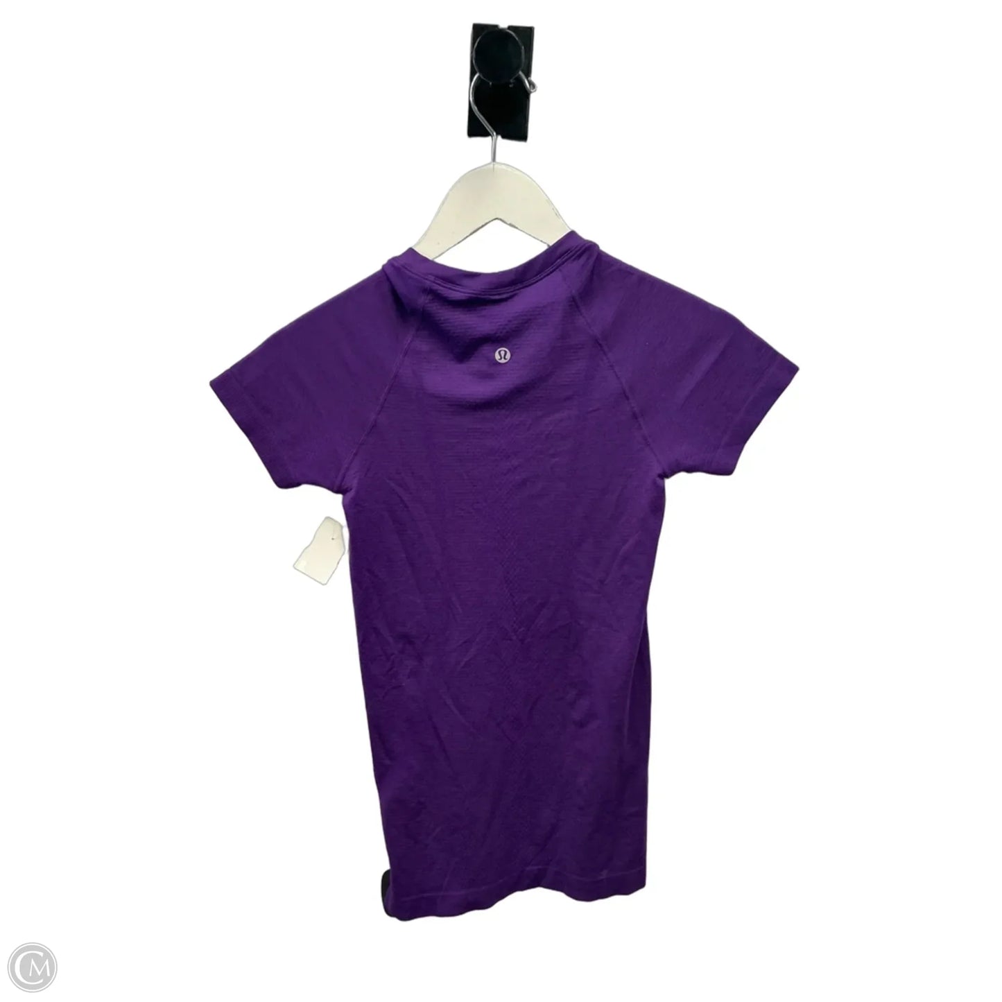 Athletic Top Short Sleeve By Lululemon In Purple, Size: 2